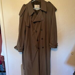Men’s London Fog Double-Breasted Tan Trench Coat